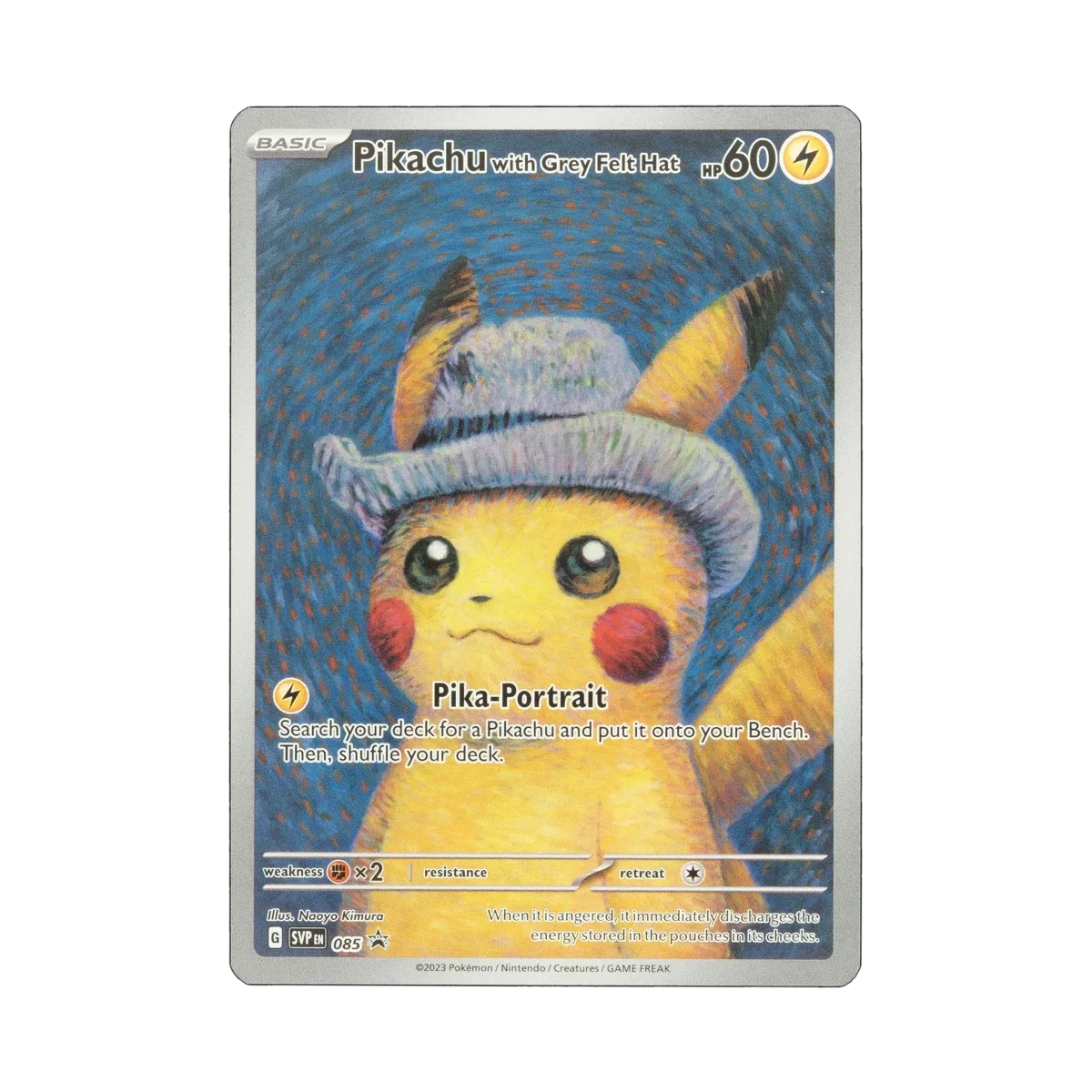 53495 | Scarlet & Violet Promos, 085, Pikachu with Grey Felt Hat