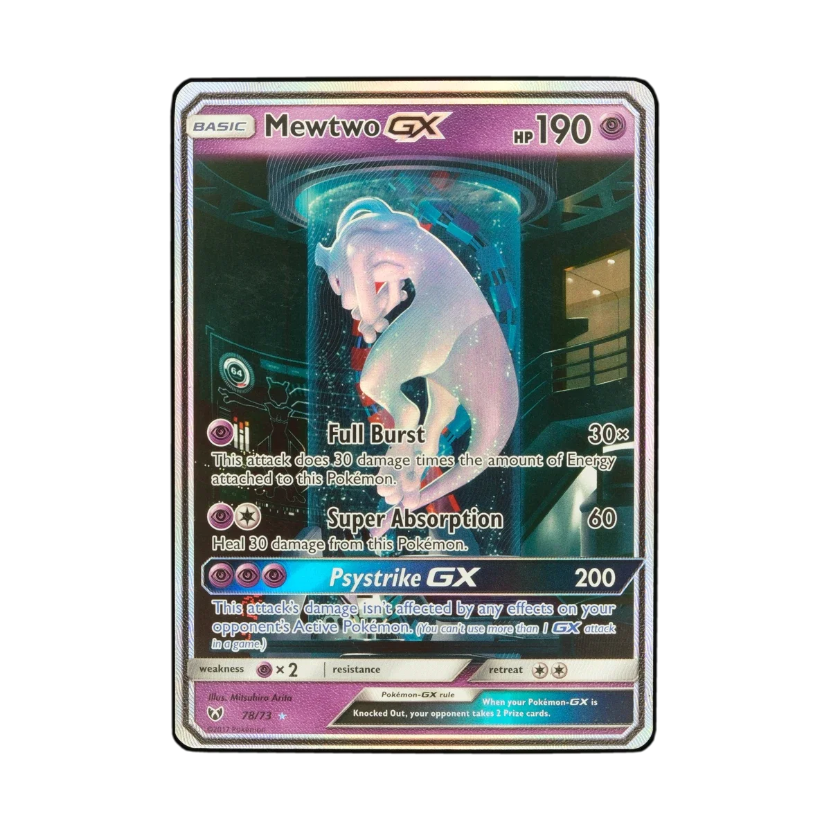 40632 | Shining Legends, 78/73, Mewtwo GX | Ungraded