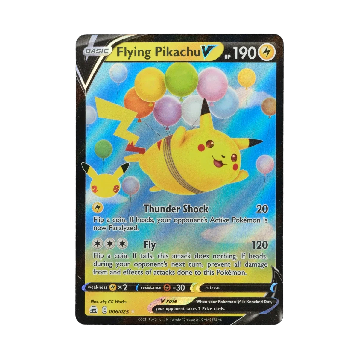 how rare is flying pikachu card - XY including damage Flying Pikachu V & Vmax