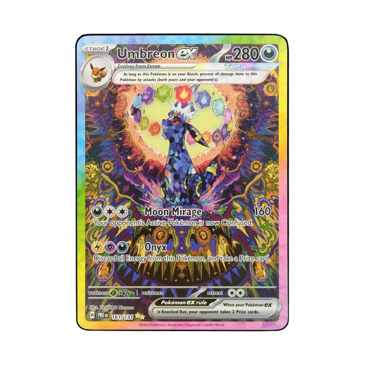 Fake Card Database | 161/131, Umbreon ex, Prismatic Evolutions